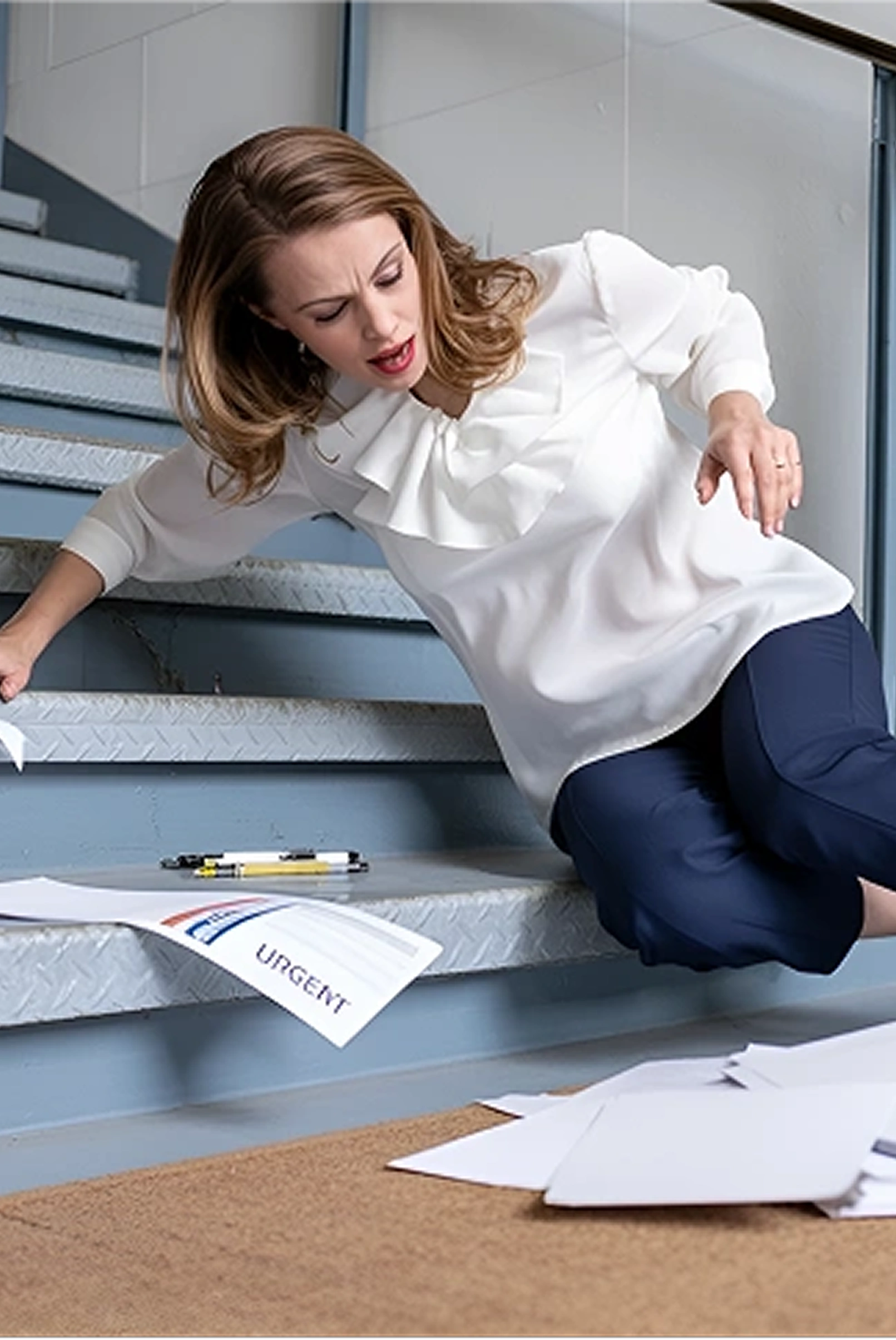 ¿Qué debe hacer después de un accidente de tropiezo y caída